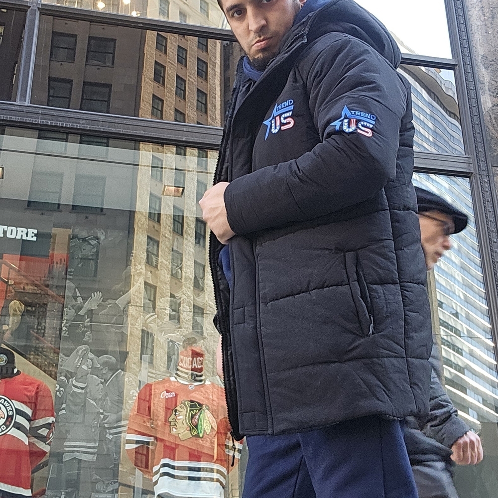 Men's Black Puffer Jacket